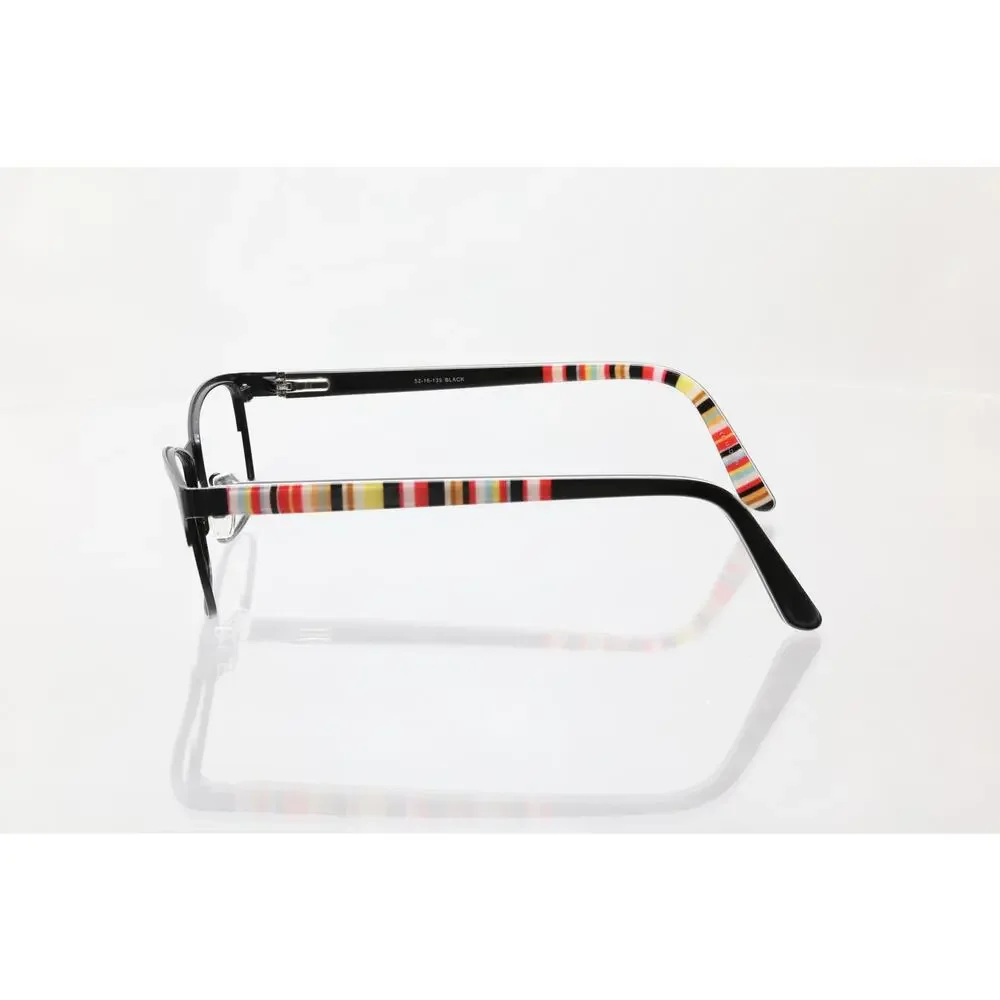 B.U.M EQUIPMENT DELIGHTFUL 52-16-135mm BLACK Eyeglass FRAMES ONLY - FAIR - READ